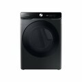 Almo 7.5 cu. ft. Smart Dial Electric Dryer with Steam Sanitize+ and Super Speed Dry in Brushed Black DVE50A8600V